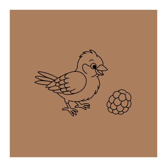 Sparrow Bird Pre-marked Design for painting