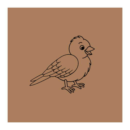 Sparrow Bird Pre-marked Design for painting