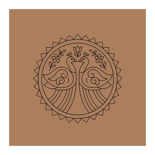 Peacock Pre-marked Design for painting