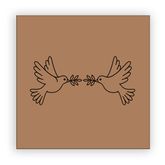 Love Pigeon Pre-marked Design for painting