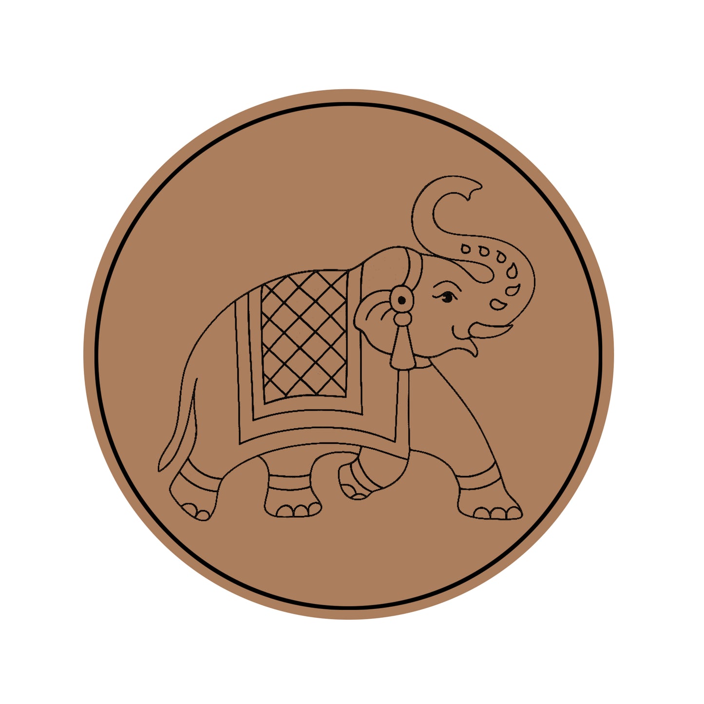 Elephant Pre-marked Design for painting