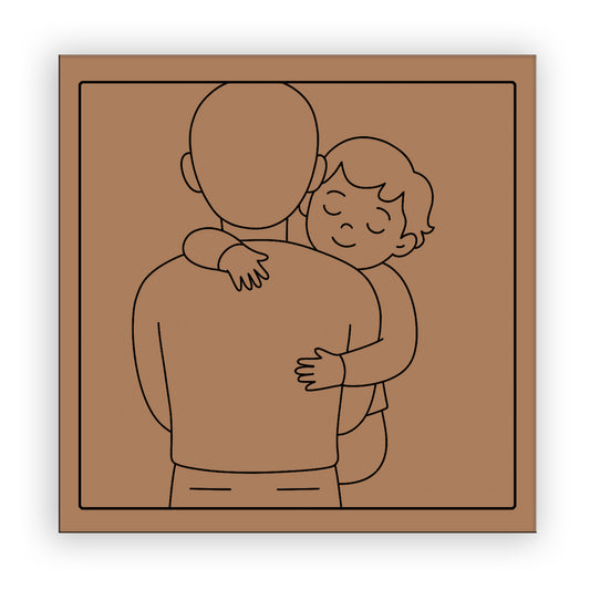 Father And Son pre-marked-for-painting