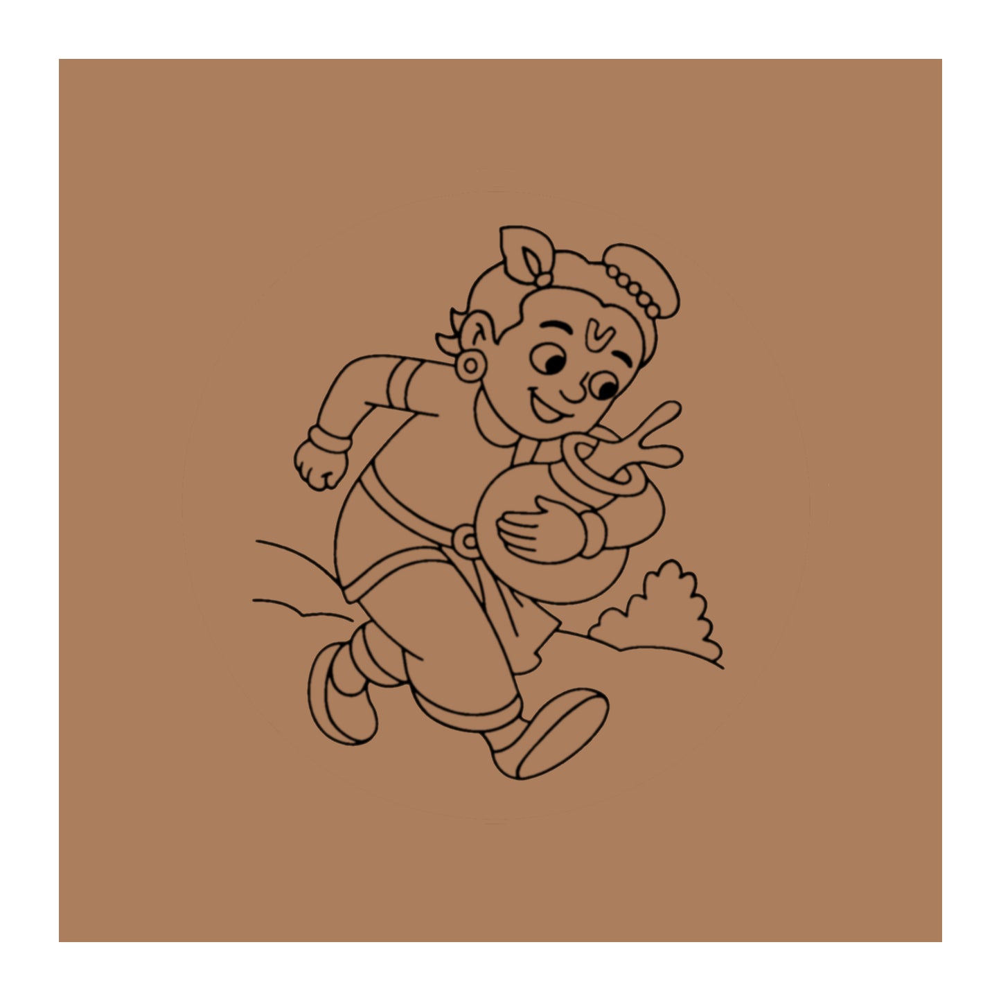 Krishna Pre-marked Design