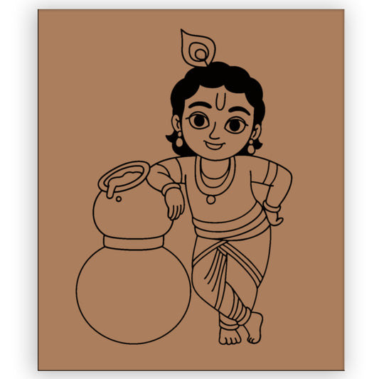 Krishna Pre-marked Design