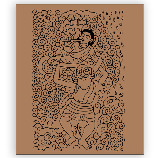 Krishna Pre-marked Design