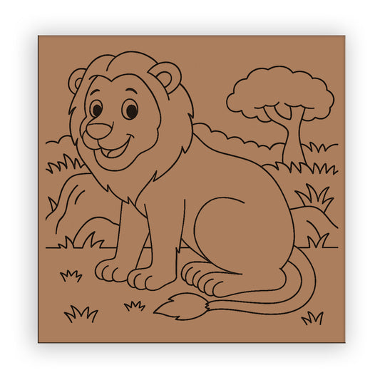 Lion Pre-marked Design for painting