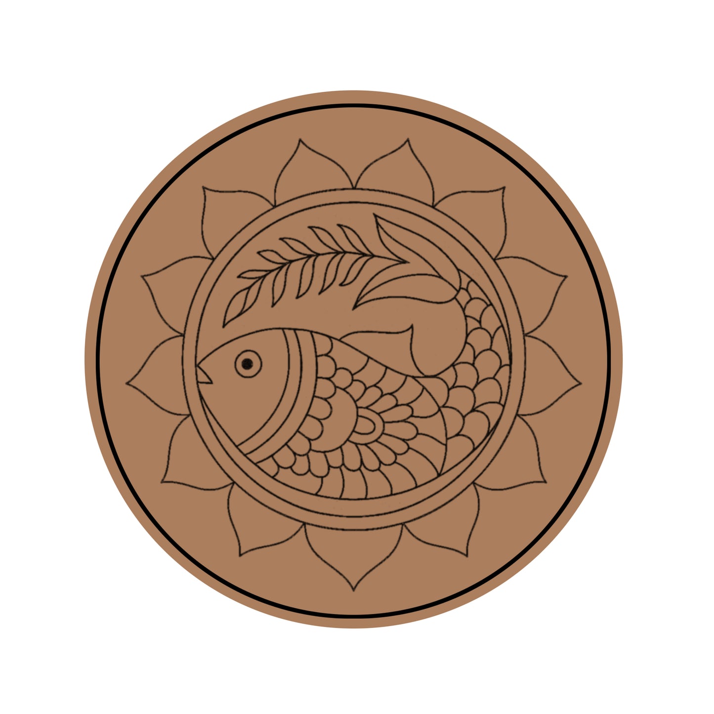 Fish Pre-marked Design for painting