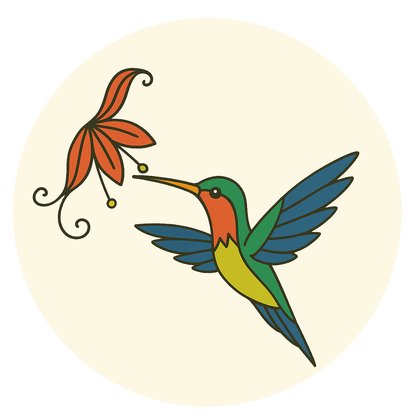 Humming Bird Pre-marked Design for painting