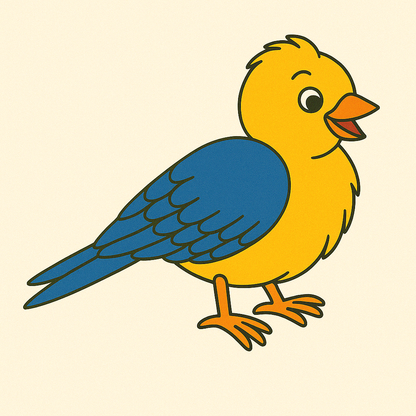 Sparrow Bird Pre-marked Design for painting
