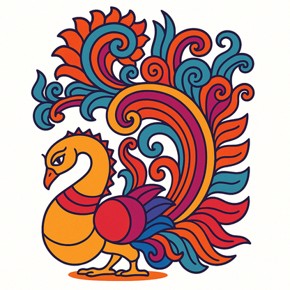 Peacock Pre-marked Design for painting