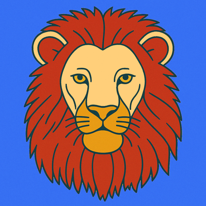 Lion Pre-marked Design for painting
