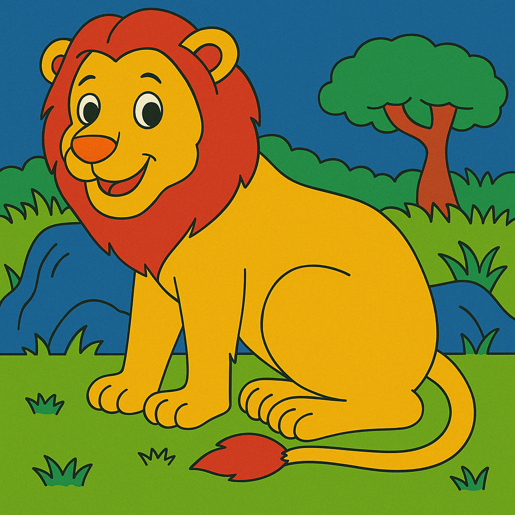 Lion Pre-marked Design for painting