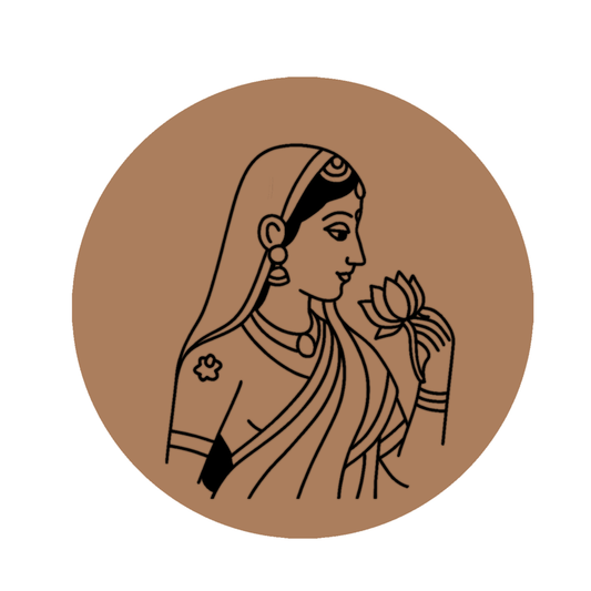 woman with flower Pre-marked Design for painting