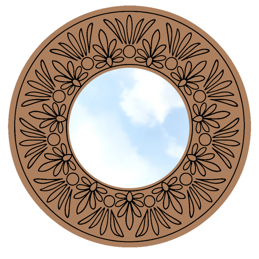 Designer MDF Mirror for DIY Home Decor
