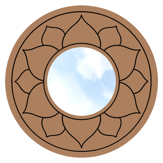 Designer MDF Mirror for DIY Home Decor