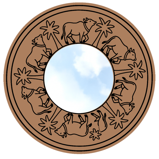 Designer MDF Mirror for DIY Home Decor