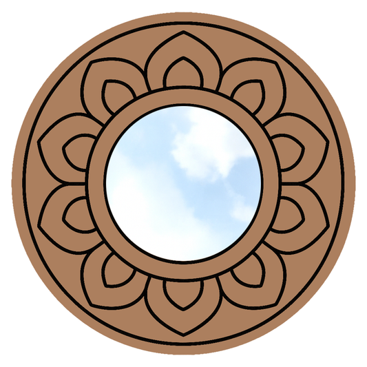 Designer MDF Mirror for DIY Home Decor