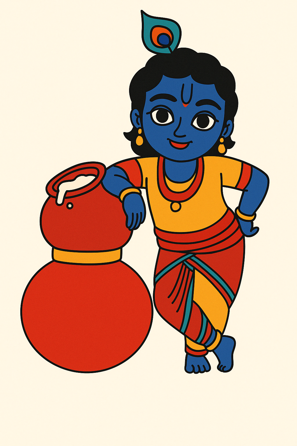 Krishna Pre-marked Design