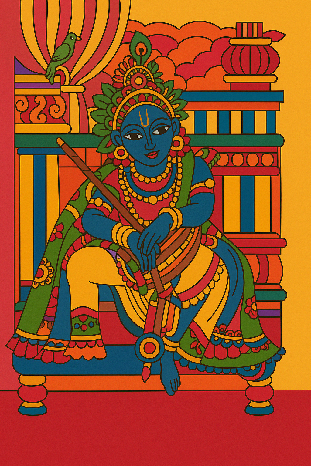 Krishna Pre-marked Design