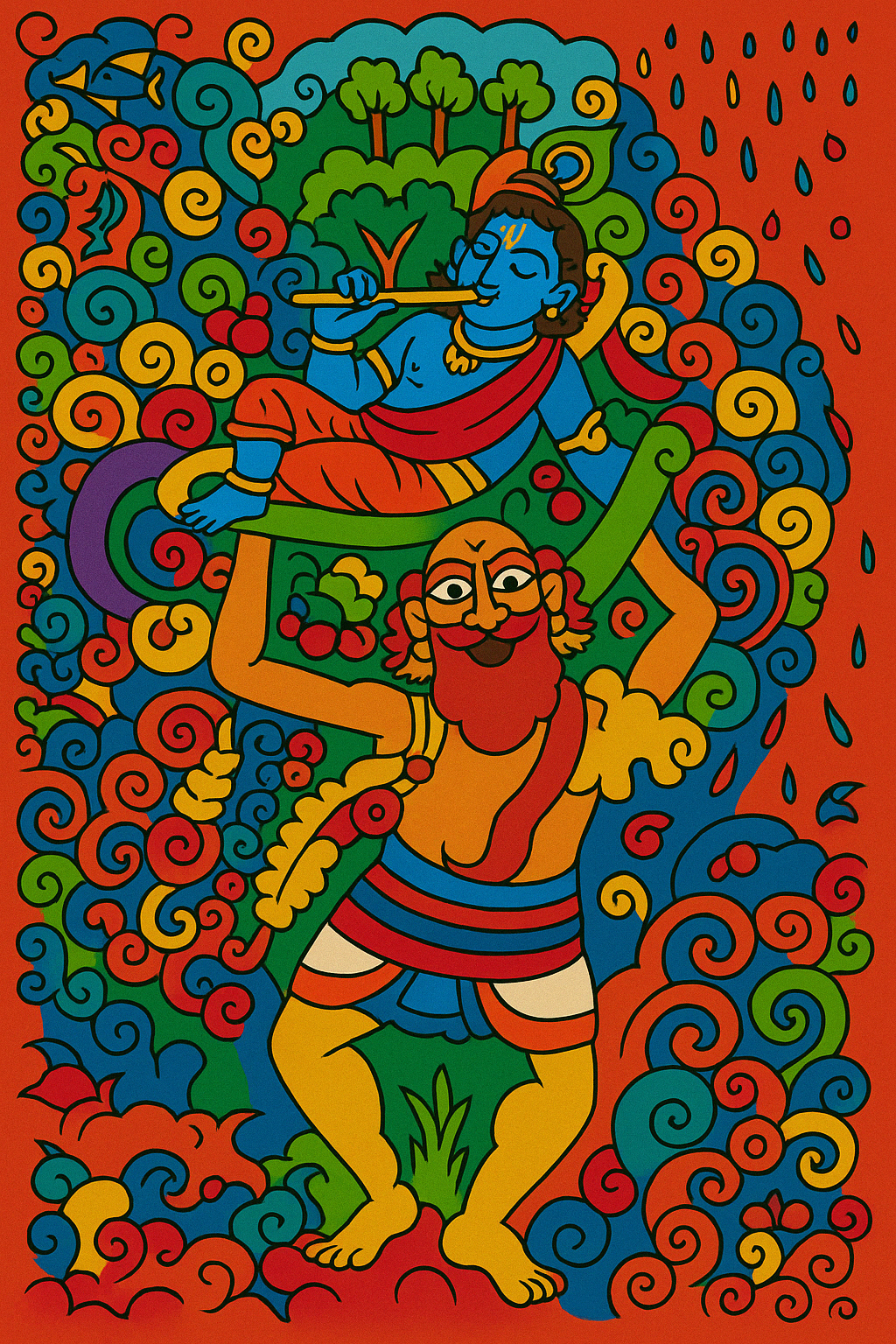 Krishna Pre-marked Design