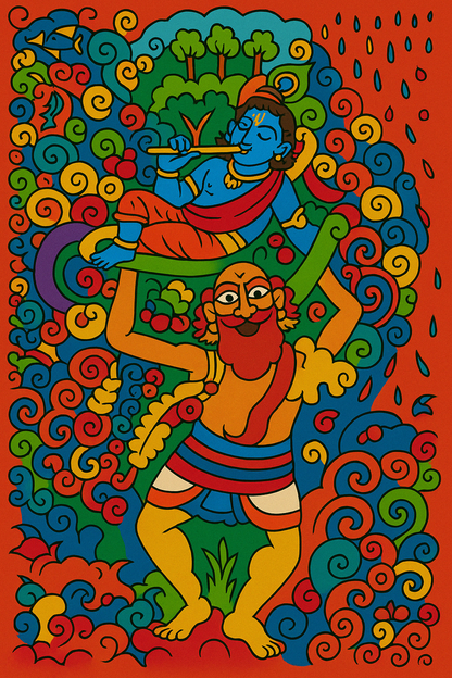 Krishna Pre-marked Design