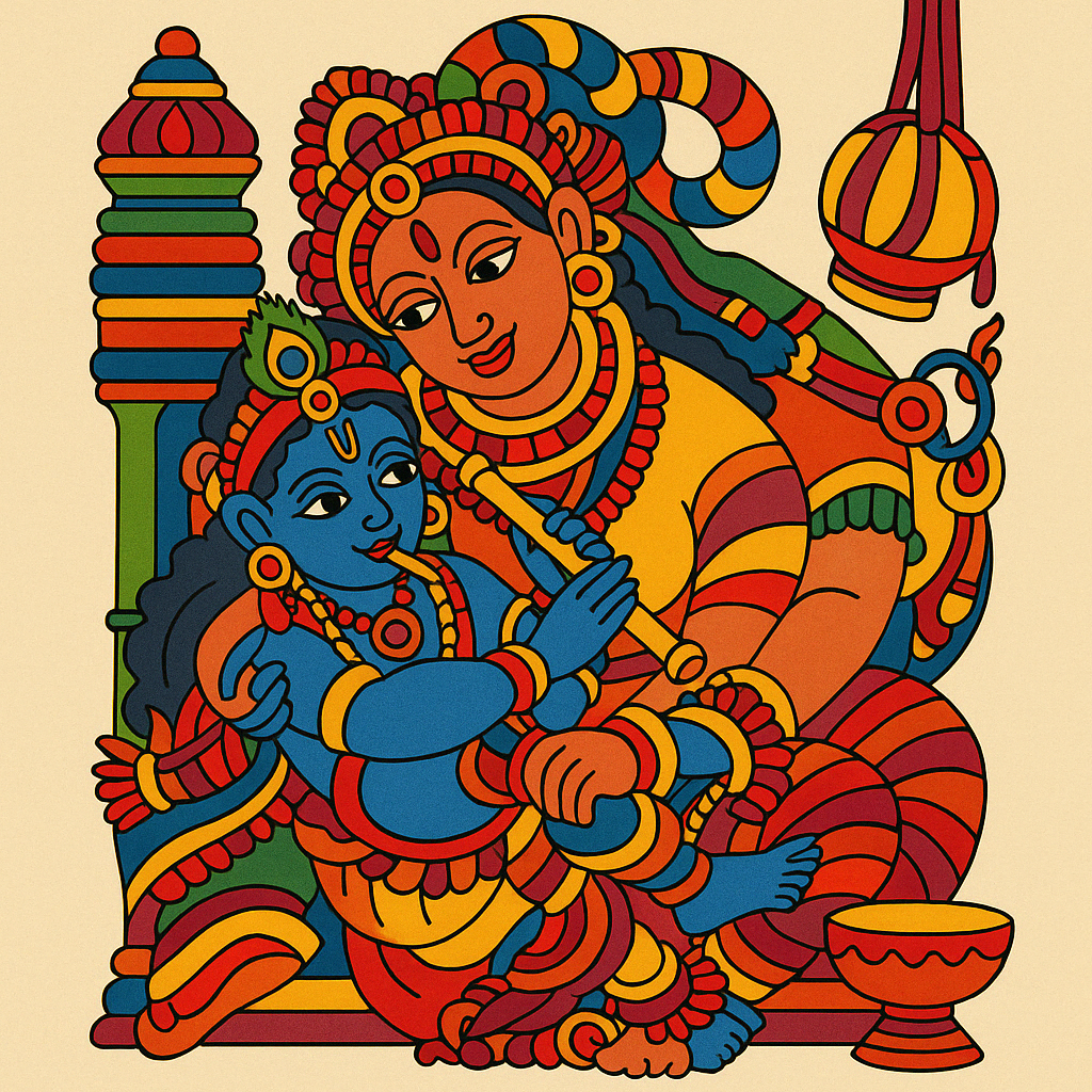 Krishna Pre-marked Design