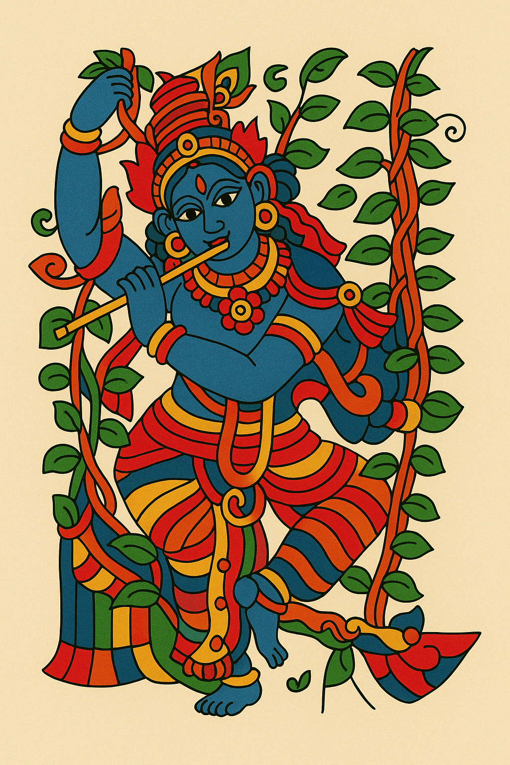 Krishna Pre-marked Design