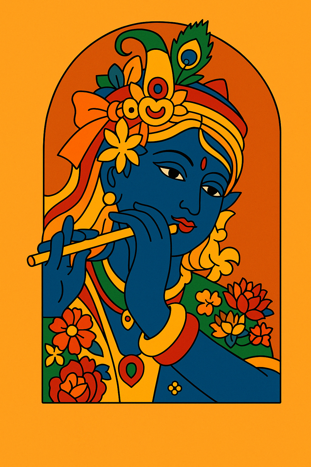 Krishna Pre-marked Design