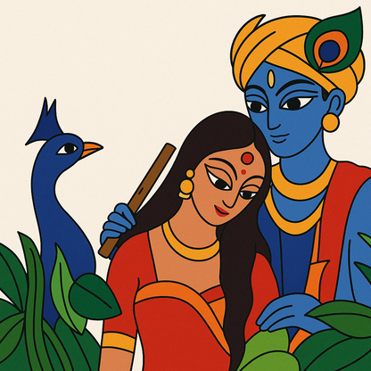 Krishna Pre-marked Design