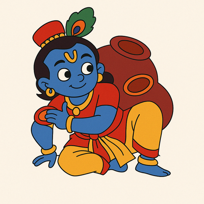 Krishna Pre-marked Design