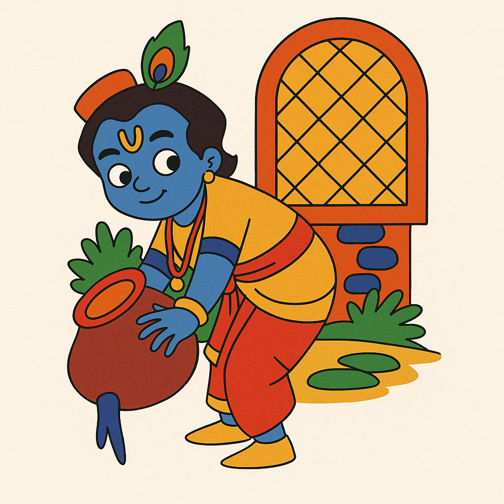 Krishna Pre-marked Design