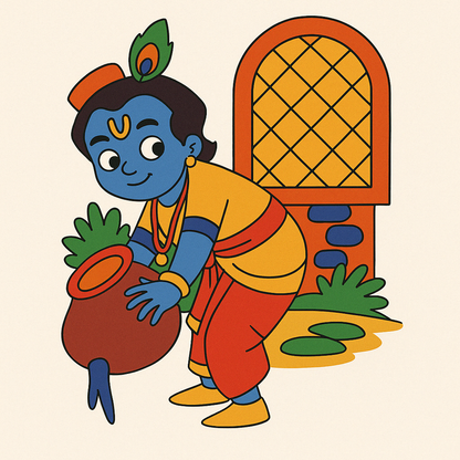 Krishna Pre-marked Design
