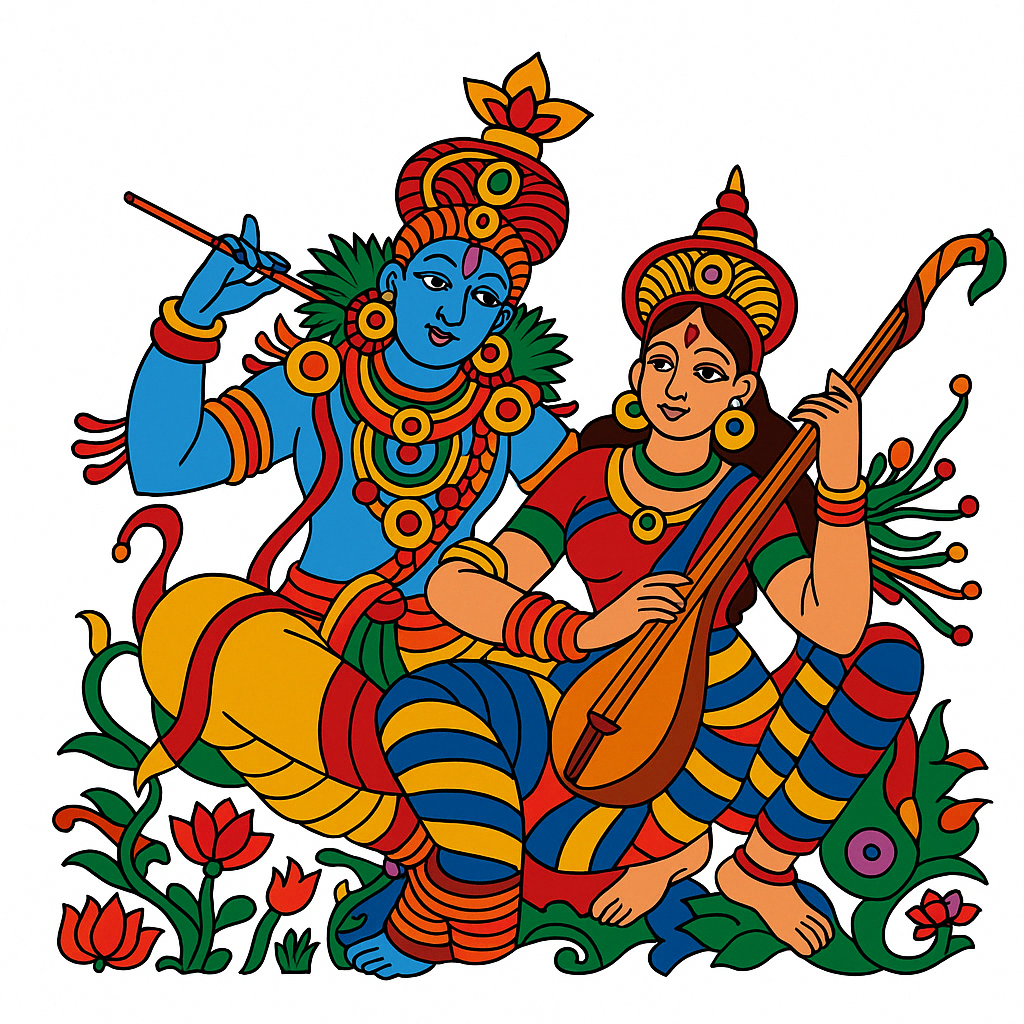 Krishna Pre-marked Design
