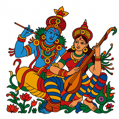 Krishna Pre-marked Design
