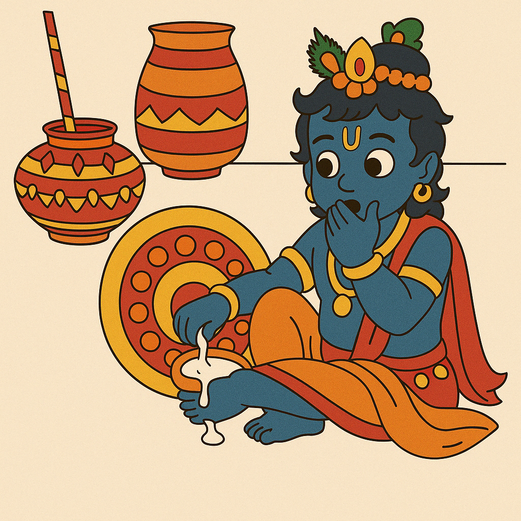 Krishna Pre-marked Design