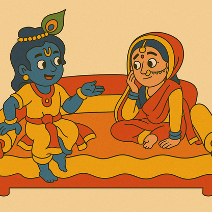 Krishna Pre-marked Design