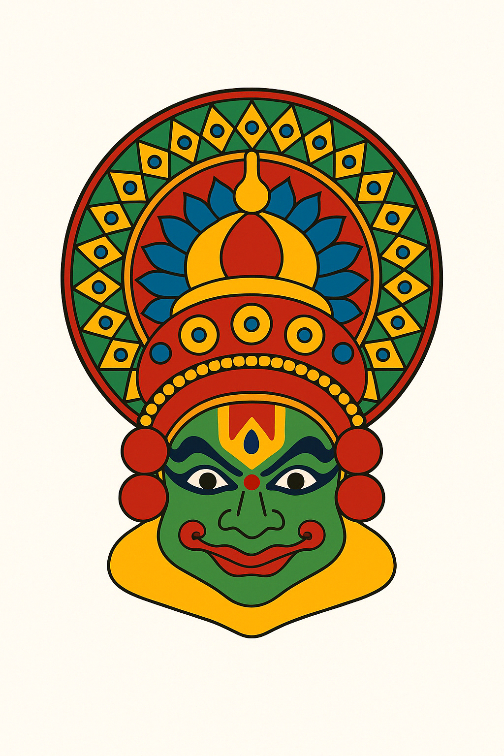 Kathakali face