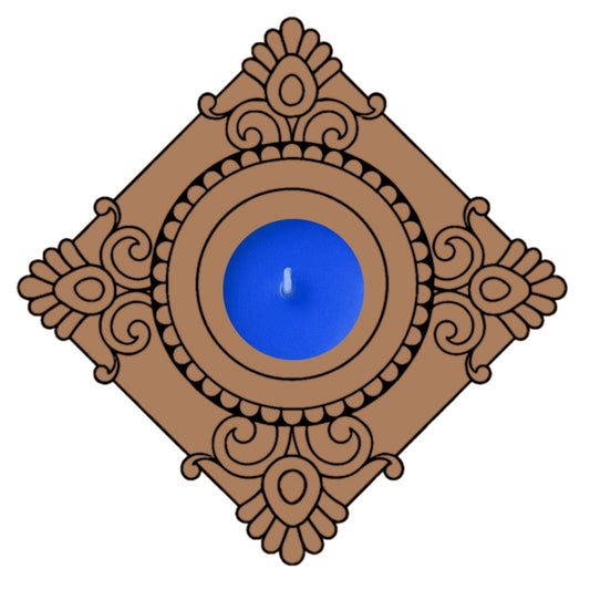 Chatushpad T Light Candle Holder