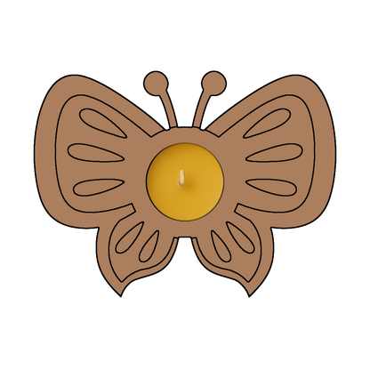 Butterfly T Light Candle Holder Premarked