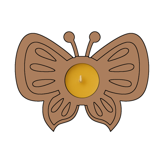 Butterfly T Light Candle Holder Premarked