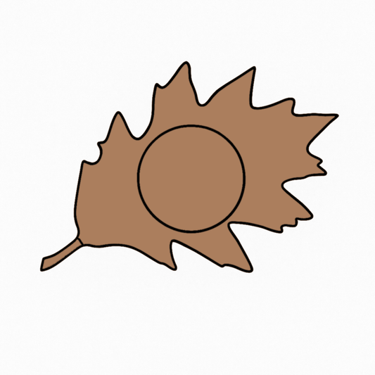Leaf Shape MDF Tea Light Holder