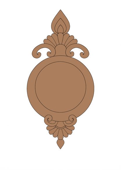 Crowned Circle T Light Candle Holder Premarked