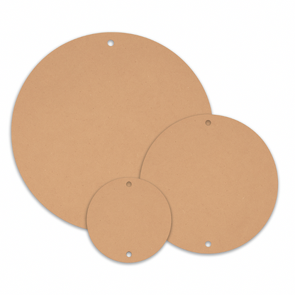 Round MDF Car Hanging