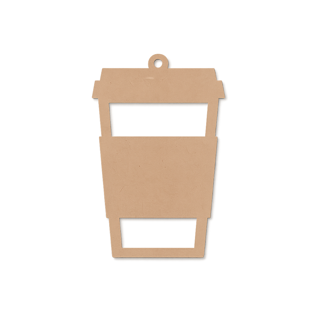 MDF Coffee Cup Cutout