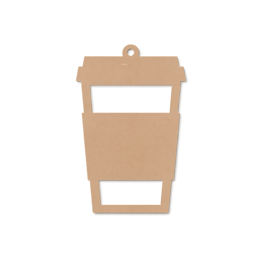 MDF Coffee Cup Cutout