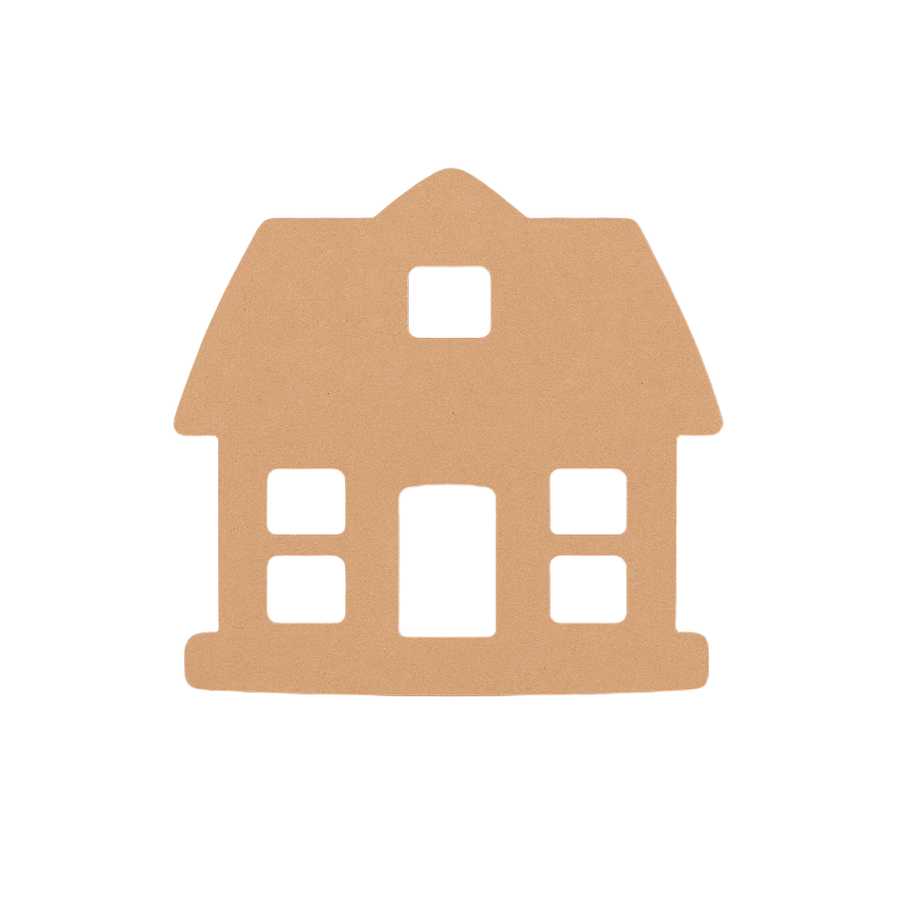 MDF House Cutout