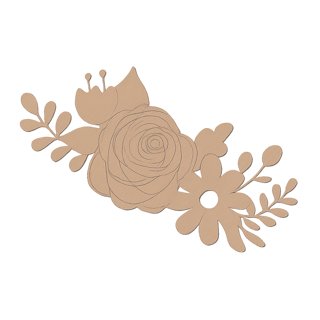Mdf Flower Cutouts
