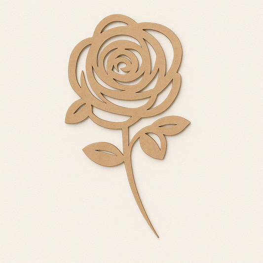 Mdf Rose Cutout 01