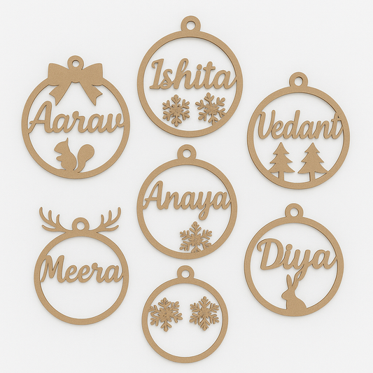 Custom Name Christmas Hanger Cutout