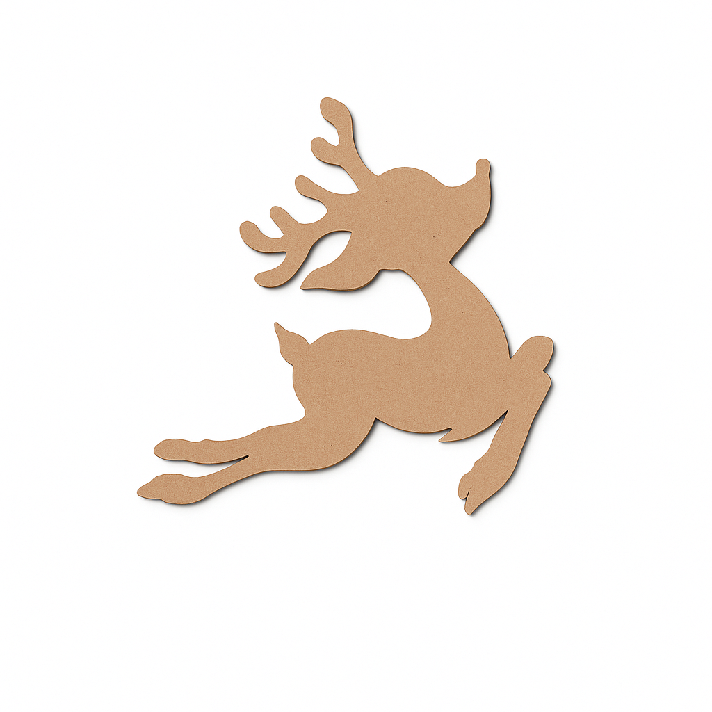 MDF Christmas Rudolph Cutout